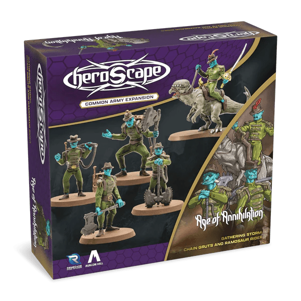 Heroscape Chain Gruts And Ramosaur Rider Army Expansion - WiredVillage Games - Renegade Game Studios WiredVillage Games